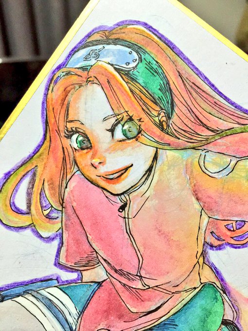 @Akira__sssk ちょっと顔整えました
明日あたりにスキャンしてお品書きに添えます😌
おやすみなさーい 