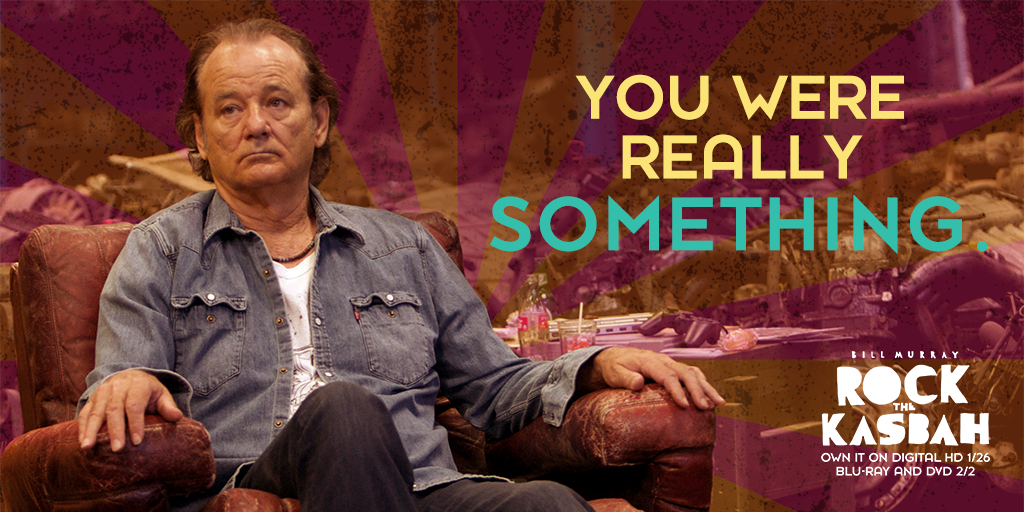 A compliment from Bill is the only compliment you need. #RockTheKasbah
