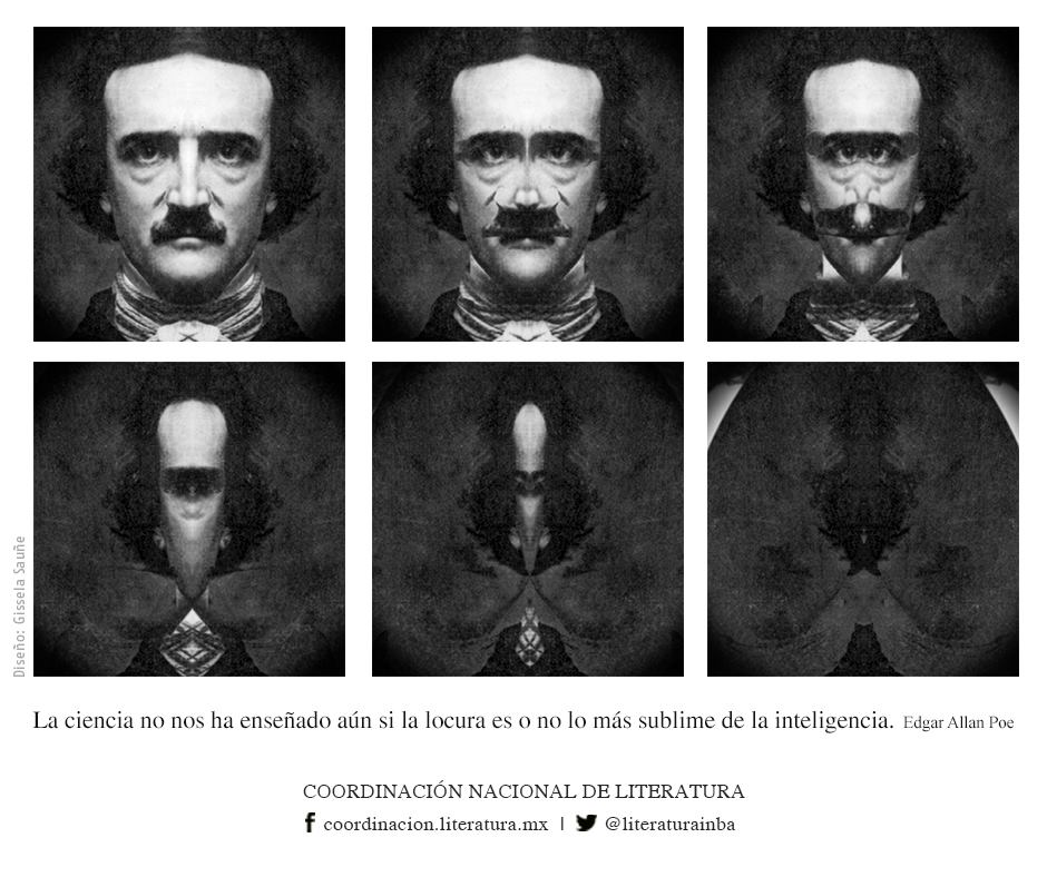 literaturainba's tweet photo. Recordamos a Edgar Allan Poe a 206 años de su nacimiento. #LiteraturaINBA https://t.co/Rpw76tvMDM