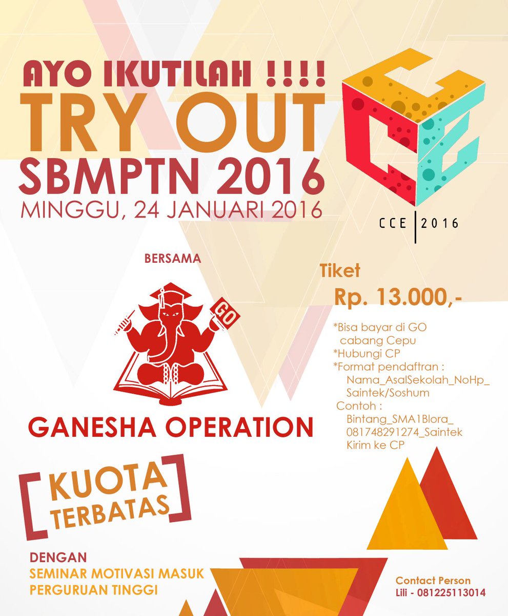 cepucampus's tweet photo. Min lu bakalan cerdas kalo ikutan TRYOUT ini deh. Yakin! @standupindoCEPU https://t.co/qexkiKqFw1