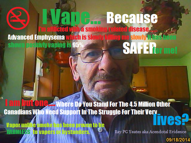 RayYeates2's tweet photo. .@LungCancer_Can #NoSmokingWeek @MOVEint @ABillionLives @CBCCanada @eduVAEP "We Are Free" Vape Works! support THR ty https://t.co/lzeRVE2Tid