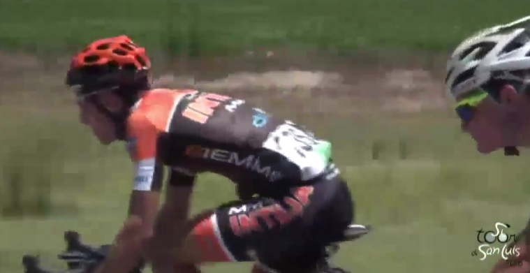 #TourdeSanLuis El asturiano <a href="/Israelnuno/">Israel Nuño</a> protagonista hoy para @IntejaMmr en la fuga del día