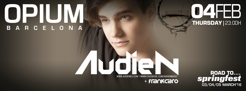 OPIUMBarcelona's tweet photo. .@Audien ​ is ready for a great night at #OPIUMBarcelona on Thursday, February 4h! https://t.co/PIsuhK2vF2