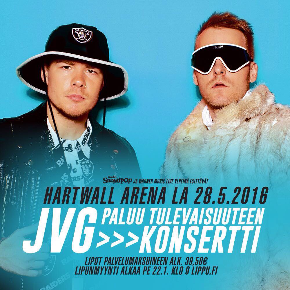 Keikka Hartwall Arenal 28.5. Liput myynnis perjantain alkaen 39,50e #jvghartwallarena #paluutulevaisuuteen