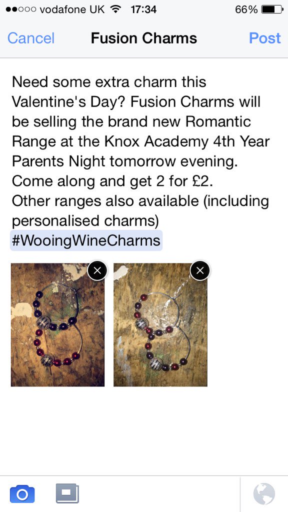 FusionCharms's tweet photo. Great Valentine's Day gift for all. Selling at @knoxacademy in the Foyer next to the trophy cabinet from 5.30pm. https://t.co/feEwp2BM2L