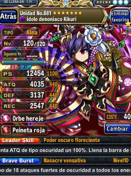 BFrontier_rpg's tweet image. Kikuri 7*
Alma
Peineta roja y orbe hereje
De: @Alexbb2001