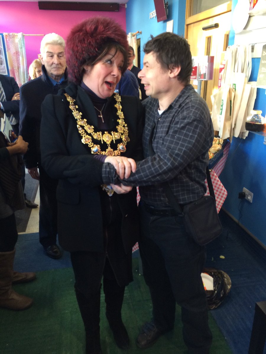 HealthyGenerate's tweet image. Neil being presented with a badge from the @Wandsworth mayor😀