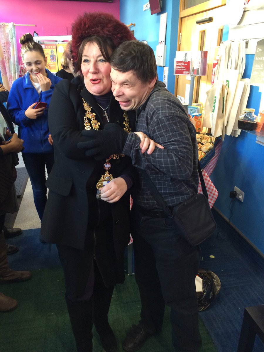 HealthyGenerate's tweet image. Neil being presented with a badge from the @Wandsworth mayor😀