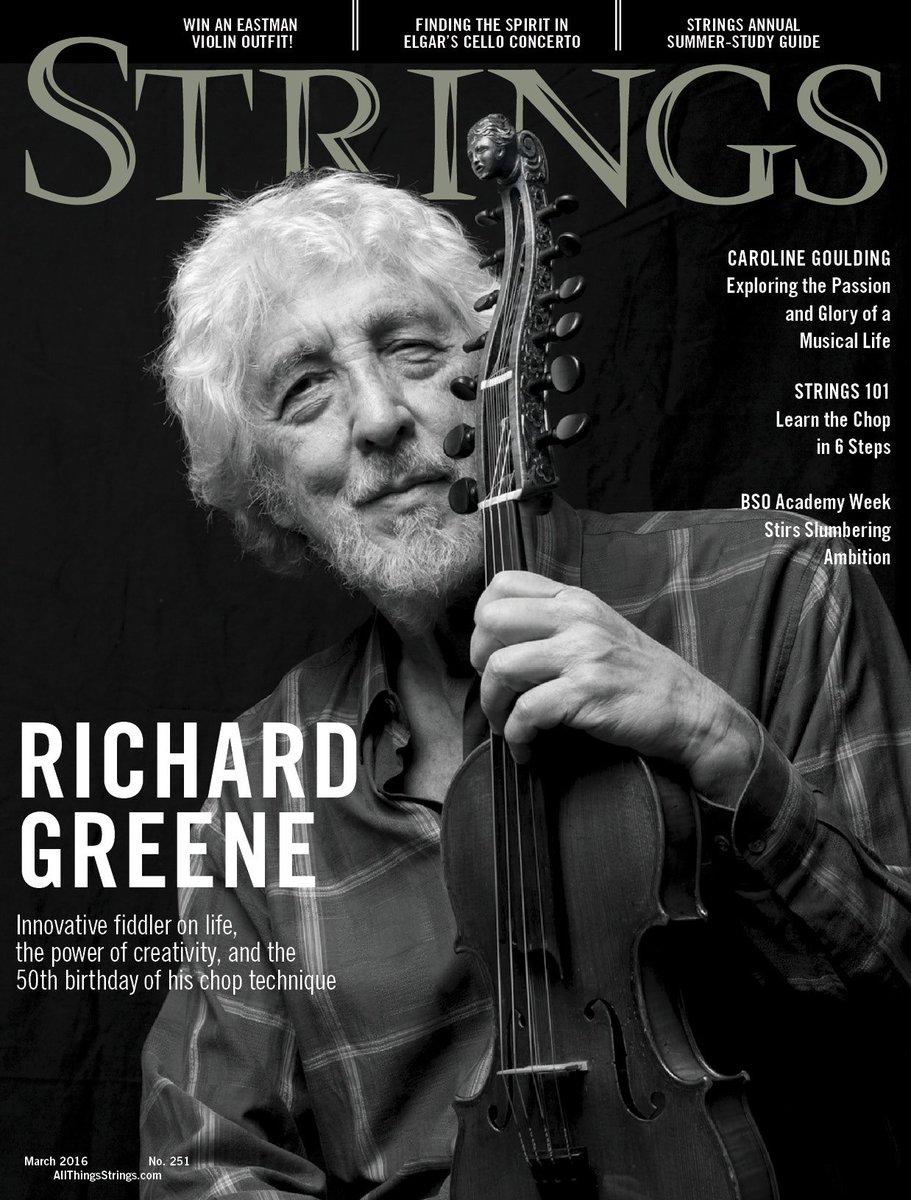 123ViolinTuner's tweet image. RT StringsMagazine: Here's a look at our latest cover, featuring the inventor of "the chop," Richard Greene. #fidd…