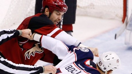 CBCNews's tweet photo. NHL allows enforcer John Scott to captain All-Stars after fan uproar https://t.co/O9IJRRoYn5 https://t.co/Z7L12EIarY