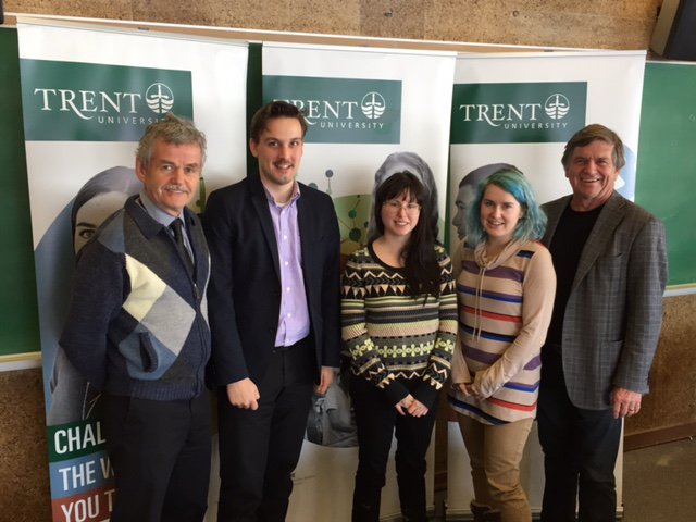 TrentUniversity's tweet photo. MPP Garfield Dunlop on campus today at #trentu chatting #pse with students and faculty https://t.co/CsfNLBrVHv