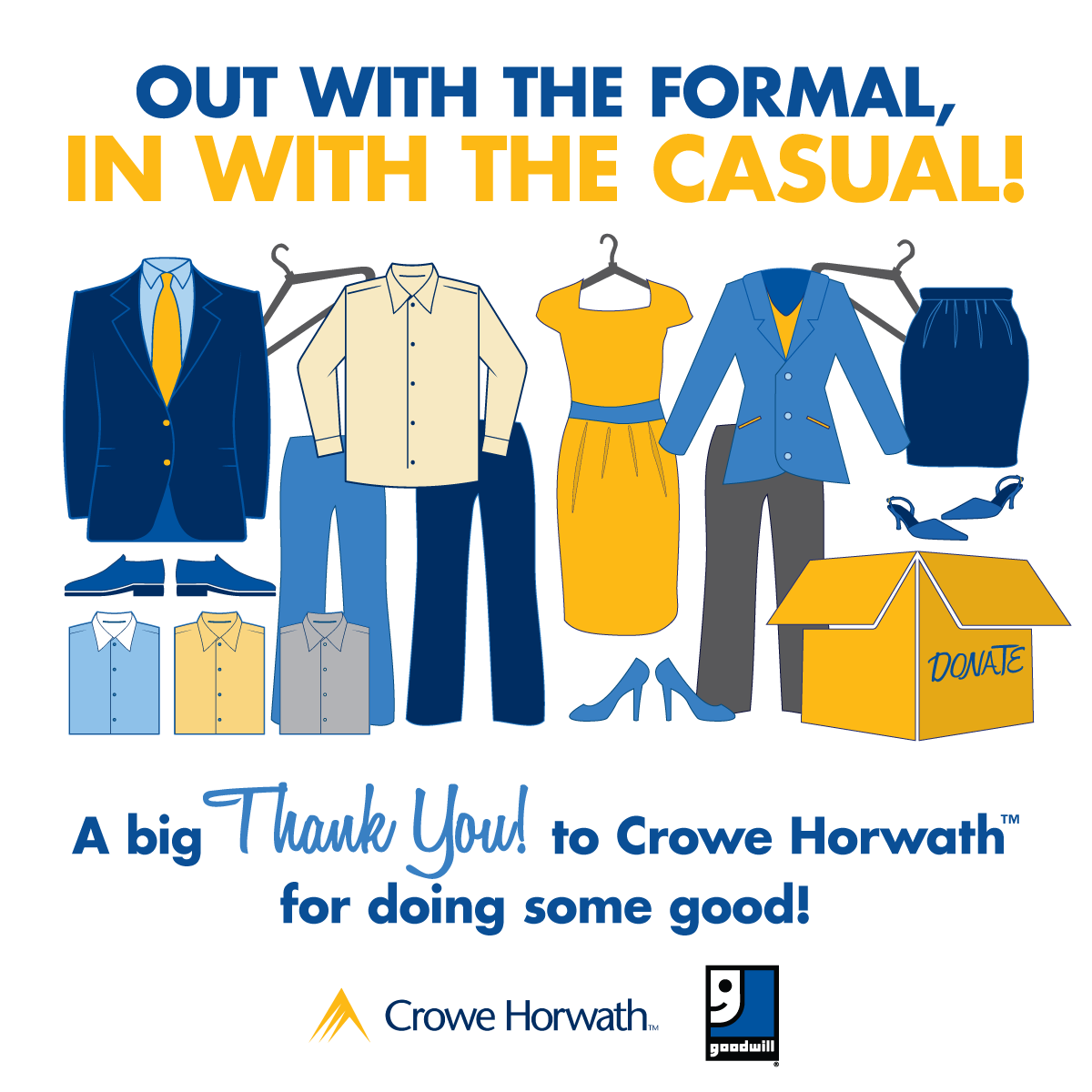 GoodwillIntl's tweet photo. A heartfelt thanks to @CroweHorwath_US and their employees for donating and becoming #JobCreators in their community https://t.co/X9Xf3RVghG