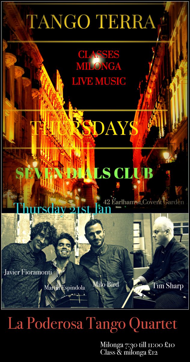 TangoTerra's tweet photo. Learn tango in the heart of Covent Garden, Every Thursday!! https://t.co/Xq9ZB3kmIq
Seven Dials Club https://t.co/Wy7pmSyDqB