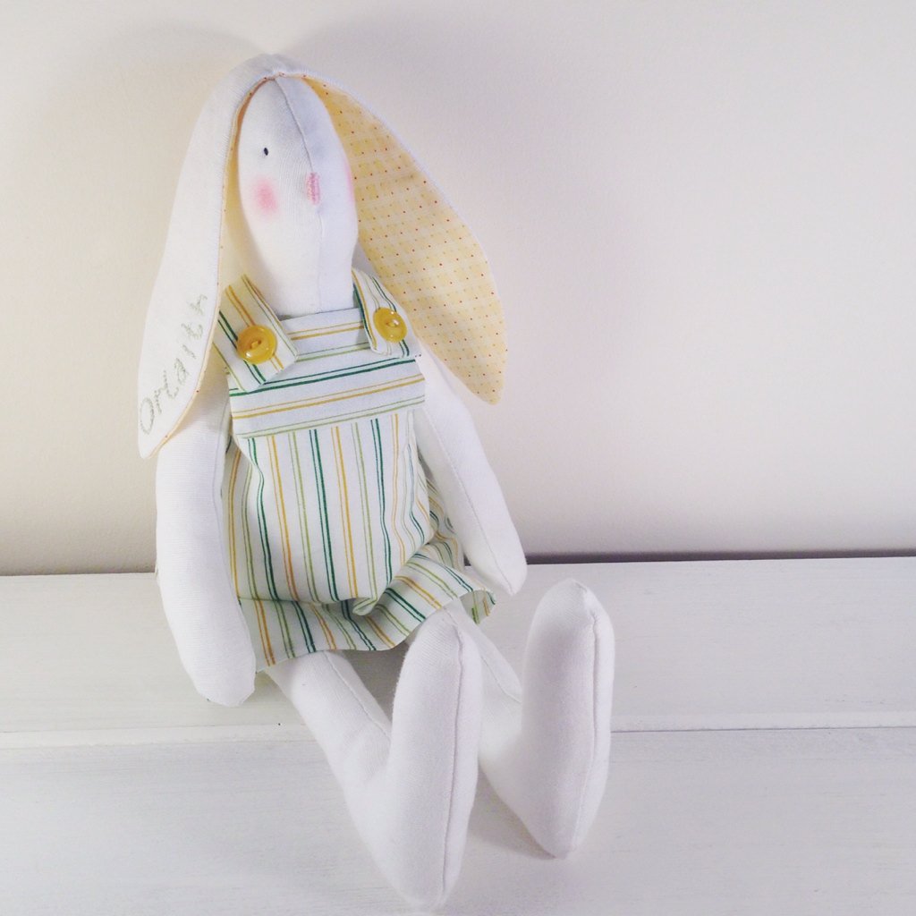 A little pastel green bunny order for a new baby girl Orlaith ✨ #handmade #glasgow #sewing #madeinscotland