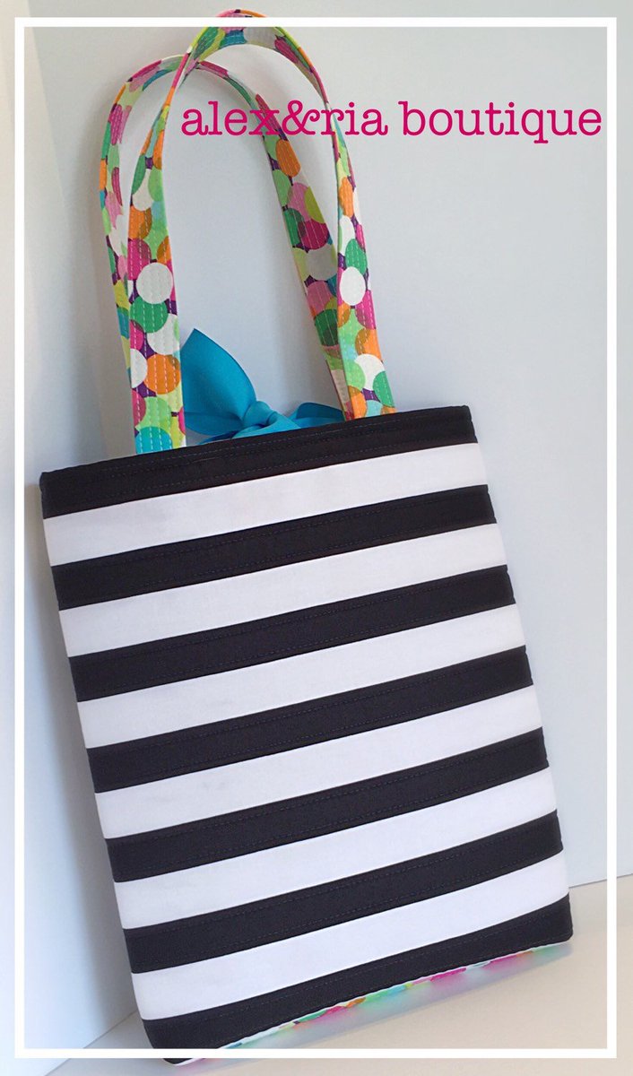 Alex_And_Ria_'s tweet photo. Monogrammed Large Tote Bag for Girls , Flower Girl Gift , Black White … https://t.co/BDJ65cvaMJ #Etsy #StripeToteBag https://t.co/O46OgRyy7i