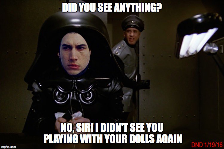 daviddonadio's tweet photo. Kylo Ren, Lord Helmet, whatever #starwars #kyloren #forceawakens https://t.co/zWA5fafHjn