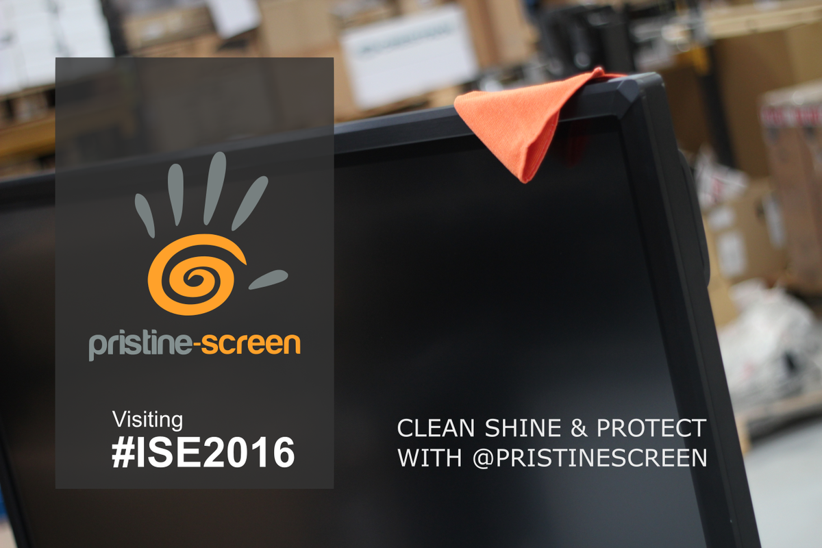 PristineScreen's tweet image. #ISE2016 is a great opportunity to meet new people and discover services like #PristineScreen