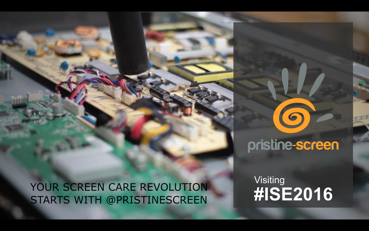 PristineScreen's tweet image. #ISE2016 is a great opportunity to meet new people and discover services like #PristineScreen