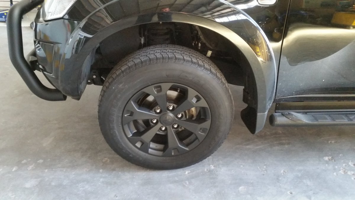 Matt black #triton wheels.....evil #Mitsubishi