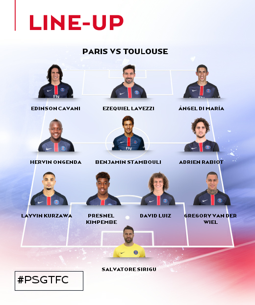 PSG_English's tweet photo. PSG Starting XI vs. Toulouse confirmed!! #PSGTFC https://t.co/tw5zHD5dSv