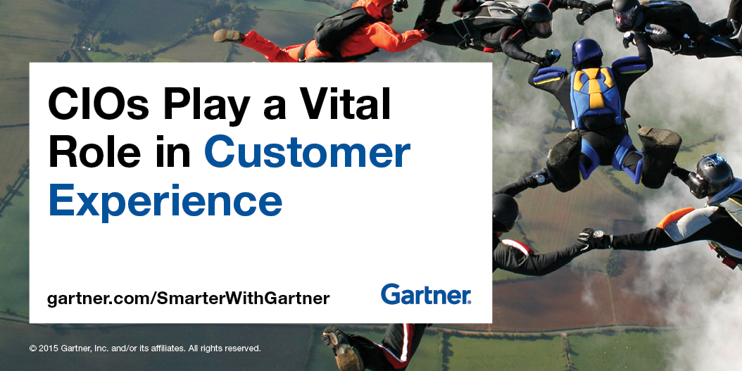 Gartner_inc's tweet photo. Gartner says CIOs play a vital role in customer experience https://t.co/x9JwbH7twQ https://t.co/Z4wNYieCdm
