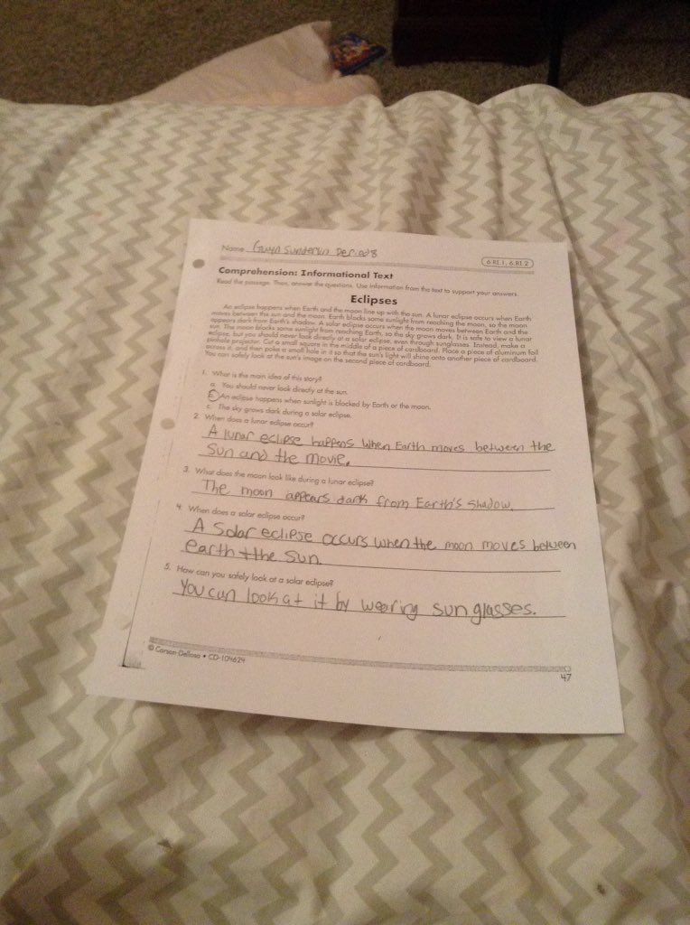 Gwyn1027's tweet image. #sciencehomework #tired