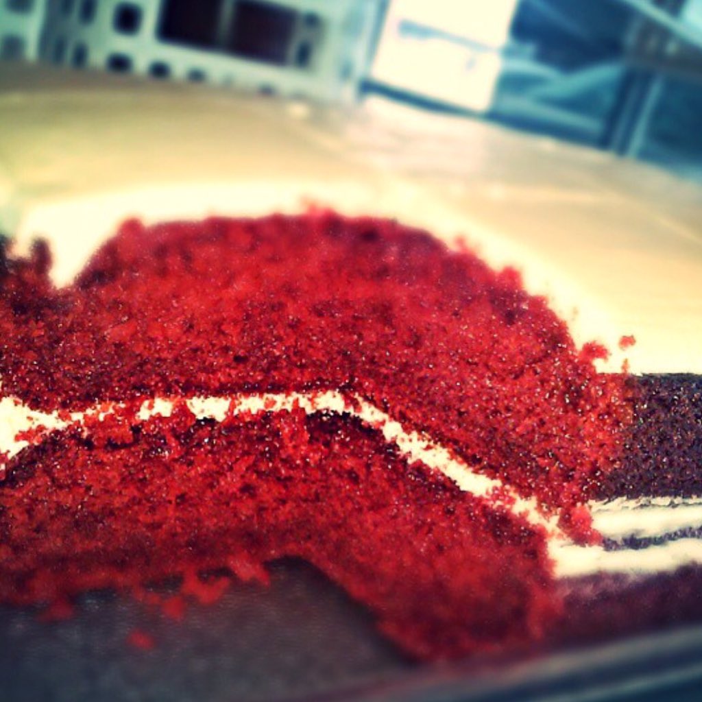 Made fresh in house daily. 
#RedVelvet #CreamCheeseFrosting #VelvetTaco #TacoMagic #HouseMade #VTHtown