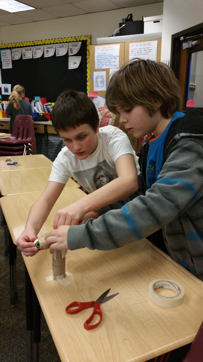 Mrs_Saltzman's tweet photo. Lots of redesigning ti improve indoor sling shots by Gator Engineers. #phlearns https://t.co/H9I3UdnIuY