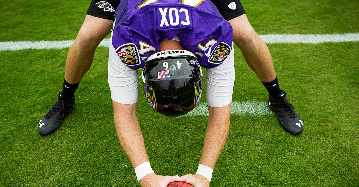 Ravens's tweet photo. Long snapper Morgan Cox has been named to the Pro Bowl as a needs player. 

Congrats, @cmorgancox! https://t.co/alapXxQlK4