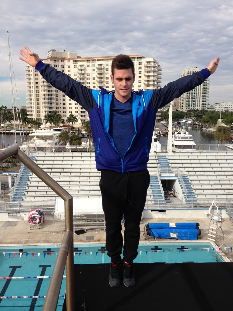 scottdonie's tweet photo. Not every day I get to hang out on 10m with Olympic Champion David Boudia #ATThps https://t.co/S8g7qCG47u