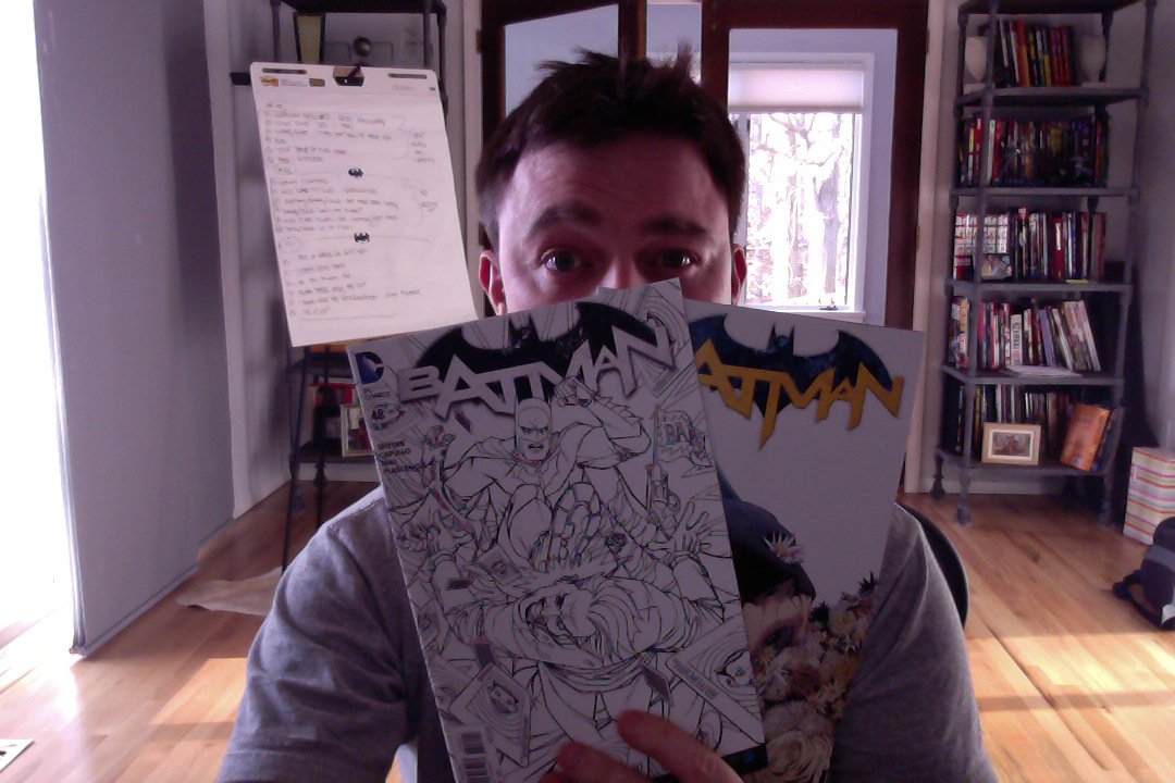 Ssnyder1835's tweet image. I did not realize this but the variant for BATMAN #48 is literally an adult coloring book.