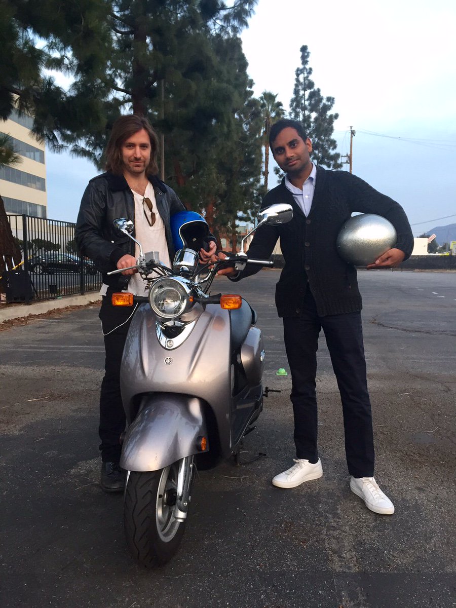 Aziz Ansari recently came to Class: M1 for scooter training. He wants to scoot around Italy. #LaDolceVita