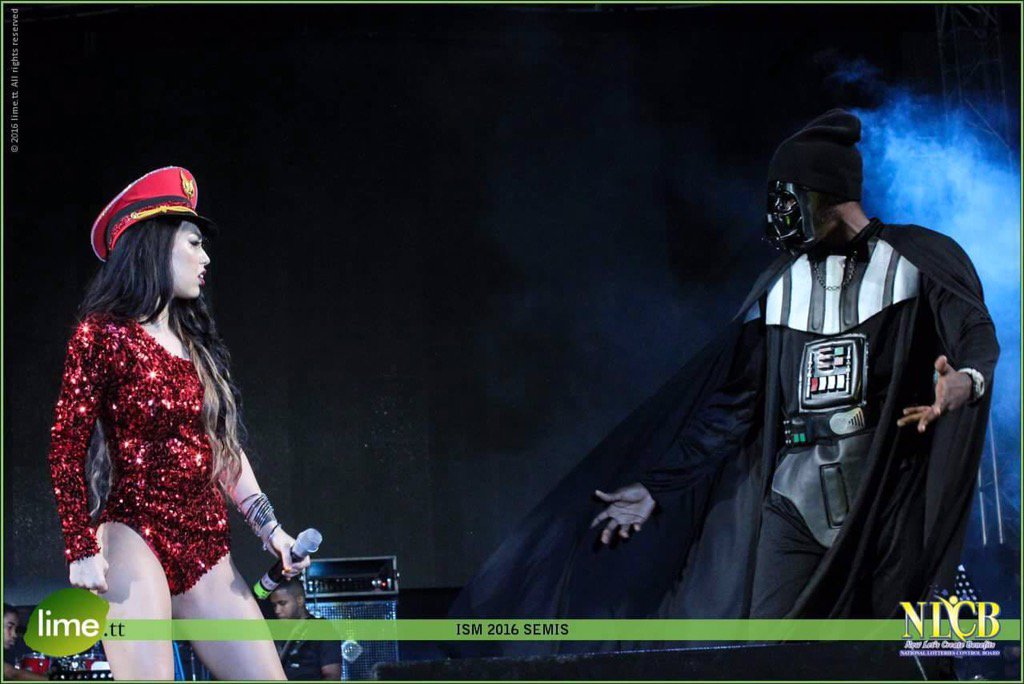 AnnG_music's tweet photo. when #DarthVader touch down in #Trinidad 

#SocaMonarch2016 #ISM2016 #JapanSoca #ShowTime #Live #TouchDown #TeamAnnG https://t.co/bJDH4uiIBE