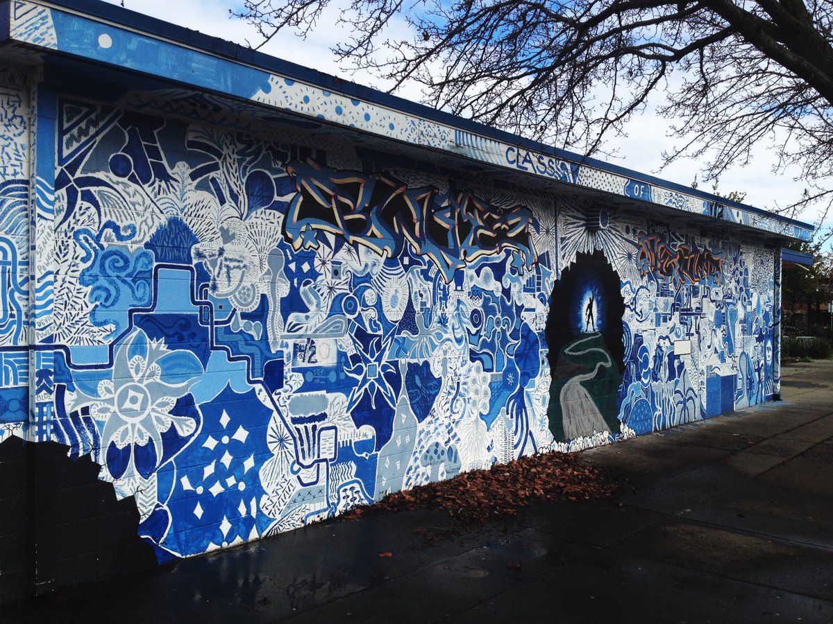PixagonStudio's tweet photo. Photograph of the Week taken at local high school in Davis, CA. #photography #mural #art #design #graphicdesign https://t.co/7lgDGF9Nbn