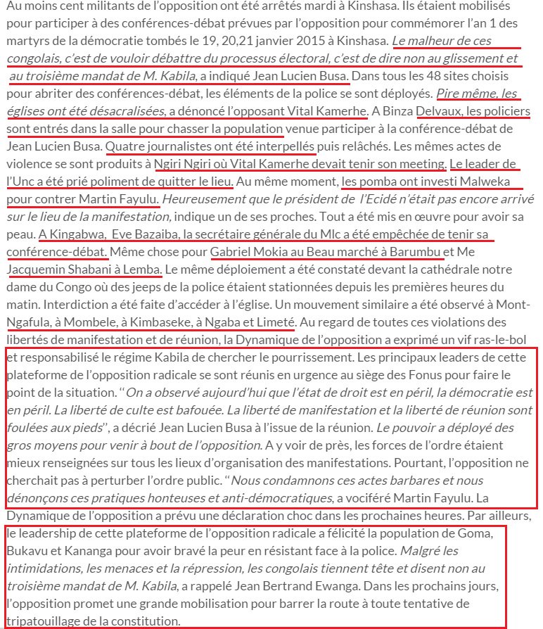 100 MILITANTS de l'OPPOSITION arrêtés !
7sur7.cd/new/kinshasa-g…