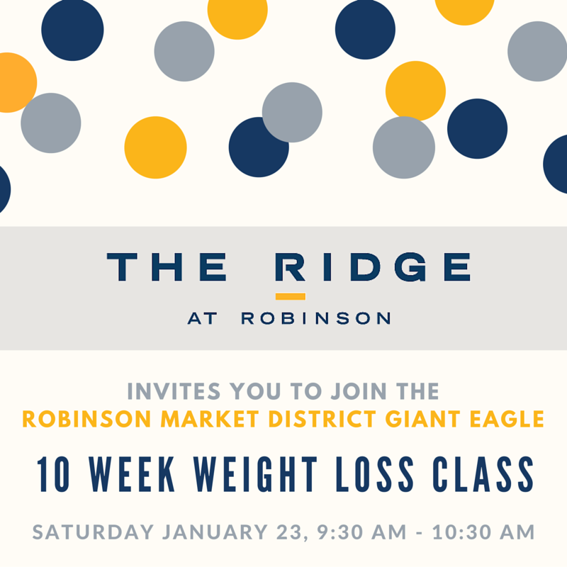 RidgeAtRobinson's tweet photo. 10 Week Weight Loss Class @MarketDistrict in Robinson starts this Saturday. Register here: https://t.co/4JFo9AMnCC https://t.co/oRGE4McFSK