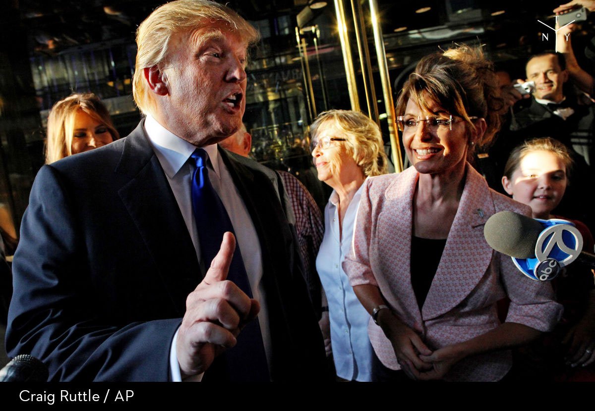 NewYorker's tweet image. .@BorowitzReport: Palin Endorsement Widens Trump’s Lead Among Idiots nyer.cm/Em0nmik