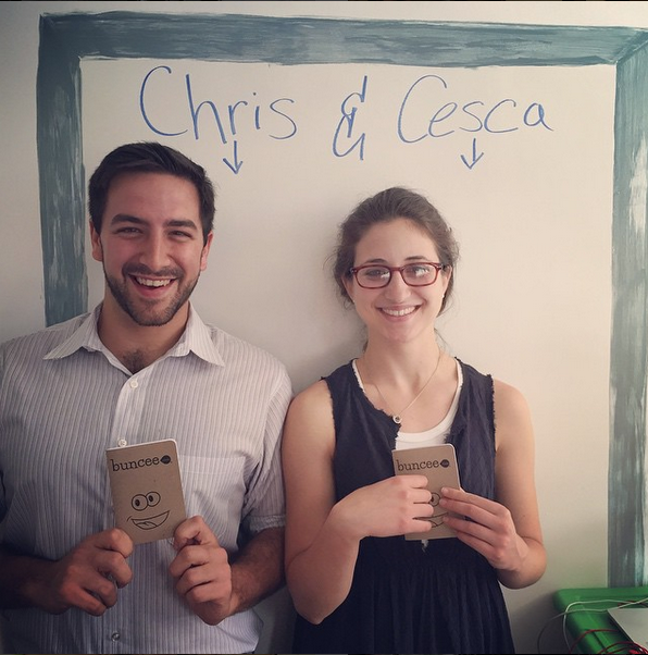 PebbleGoHQ's tweet photo. Buncee team members Chris &amp; Francesca are so excited to be attending #learnlaunch16! @LearnLaunch https://t.co/MReo2Q3Epp