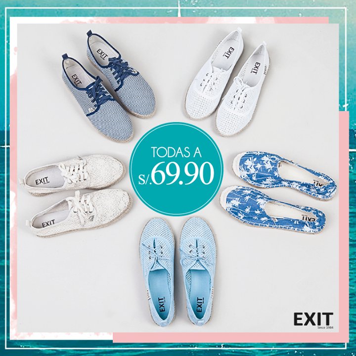 EXITperu's tweet photo. ¡¡¡ Todas nuestras alpargatas a s/.69.90  ;) !!! #Crazy4shoes. https://t.co/8W8jDzkWCK