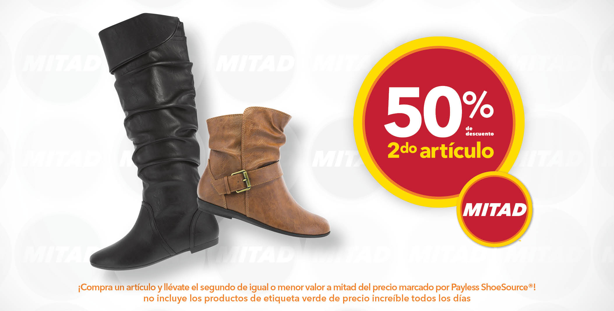 Payless Ecuador Twitter: "Botas para esta temporada con 50% de descuento en el segundo artículo. esperamos en #Payless / Twitter