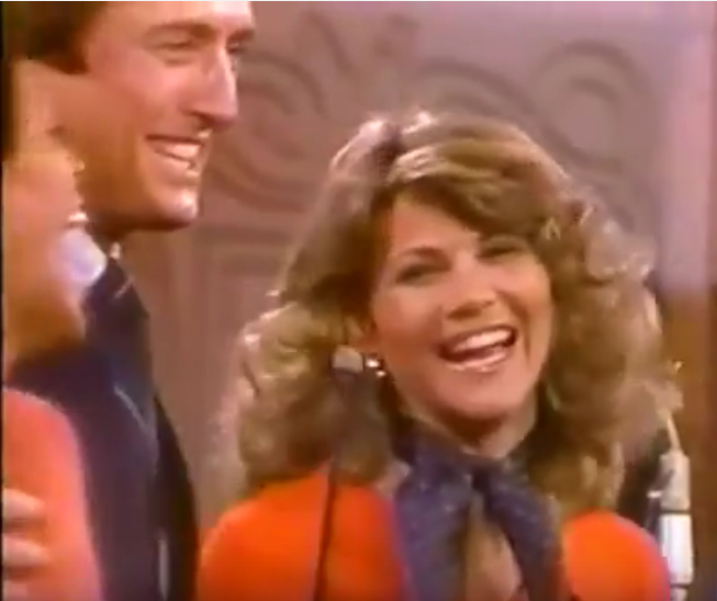 EMLimaRanger77's tweet photo. #TrackBackTuesday @markie_post was once a dealer on #CardSharks,here she is with the late #JimPerry. https://t.co/0pvVvwho09