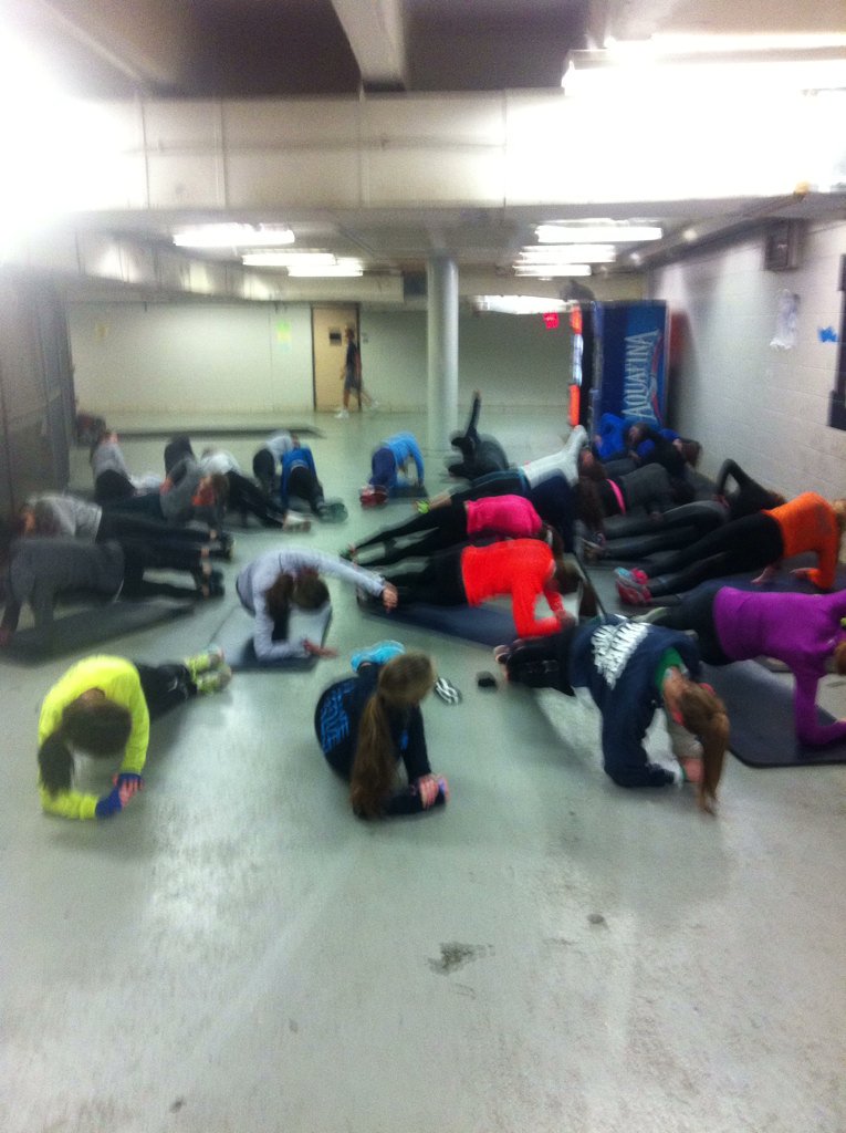 DGSCC's tweet photo. Working hard on day one! #distanceGirls #moreCore https://t.co/SryfojjMJS