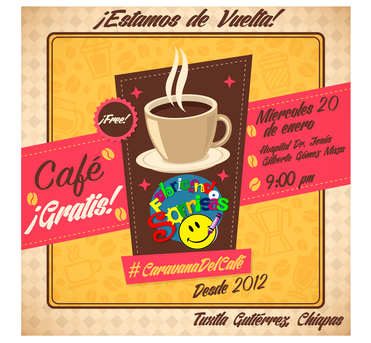 F_Sonrisas's tweet photo. ¡Ya estamos de regreso! Esta semana tenemos #CaravanaDelCafé #FabricandoSonrisas https://t.co/yn3H1MxnMn