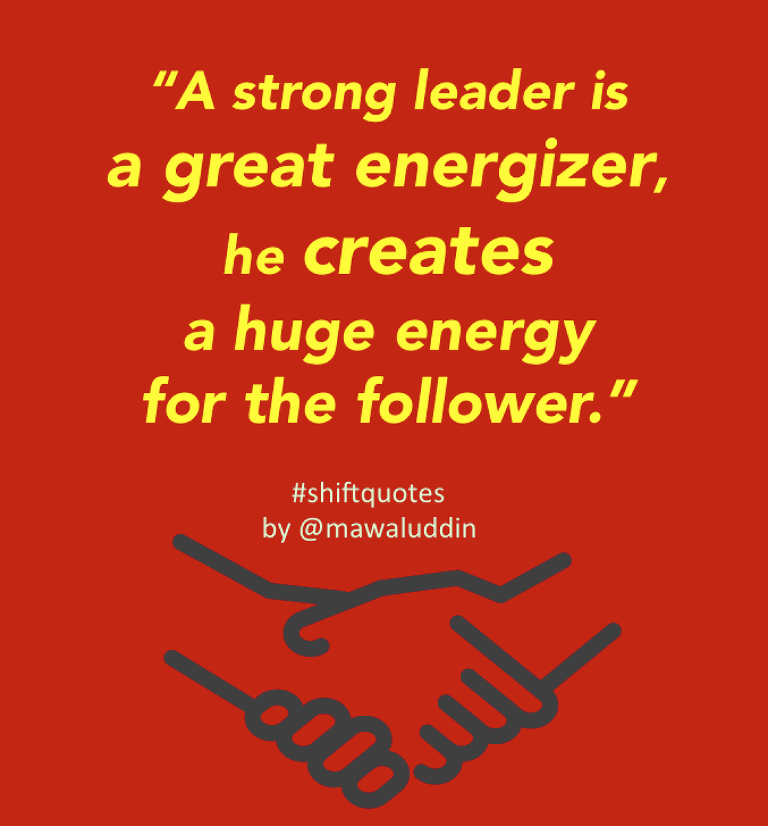 Mat Pagi..berbagi energi #ShiftQuotes <a href="/mawaluddin/">Muhammad Awaluddin</a> cc <a href="/BeSmartpreneur/">OneInTwenty Movement</a> <a href="/Rumah_UKM/">Rumah UKM</a> <a href="/Smart_Bisnis/">Smartbisnis</a>