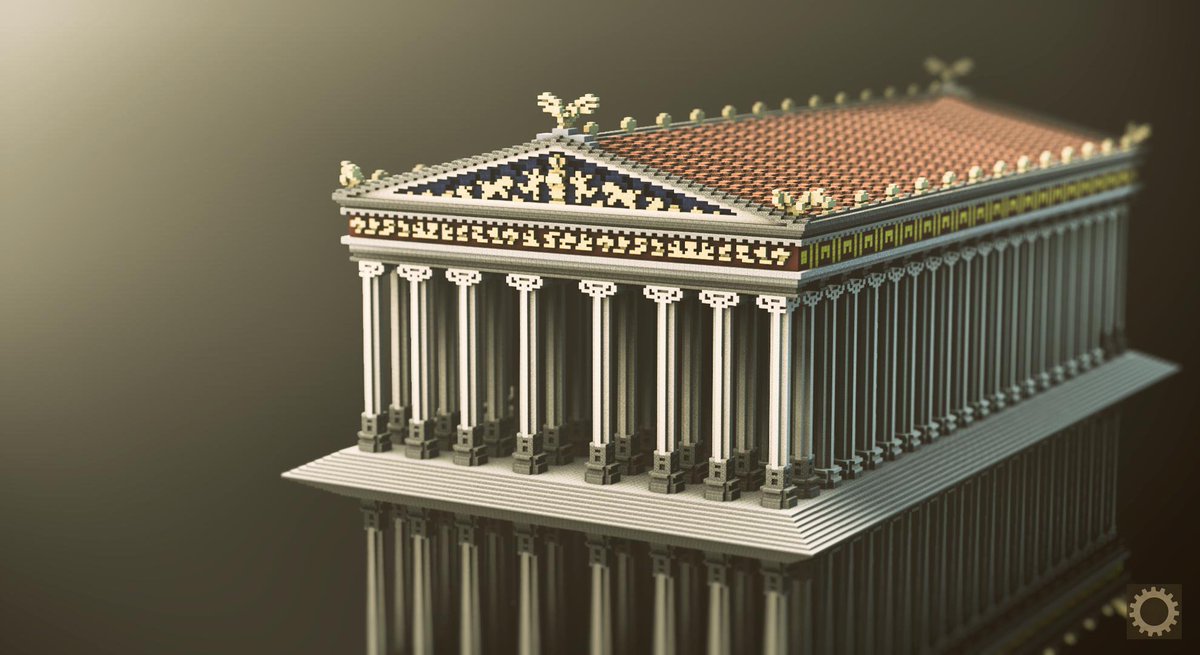 BlockWorksYT's tweet image. The Temple of Artemis at Ephesus, one of the 7 ancient wonders. Built for Microsoft's @PlayCraftLearn at #Bett2016