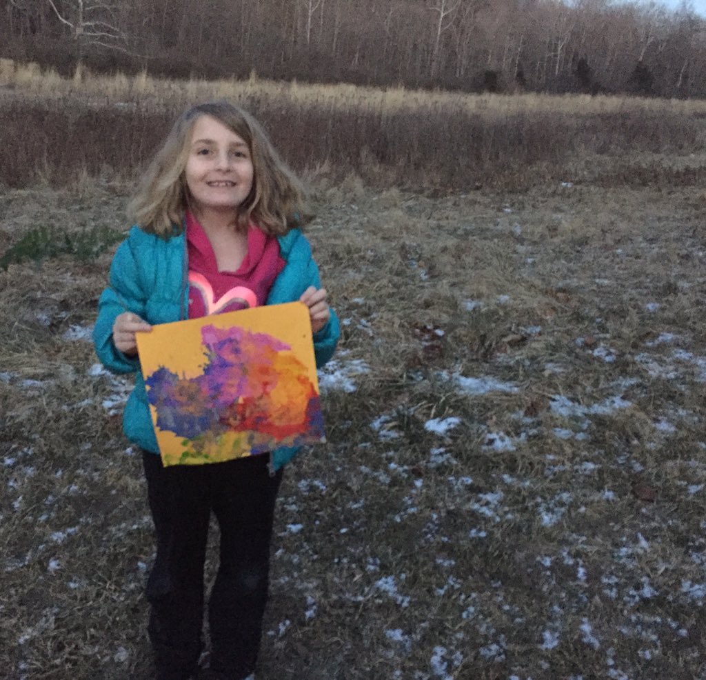 A great time at #ArtAndImagination w/ @cwparkdistrict . 3 creations - one containing her fav - #red. #itsacwpdwinter