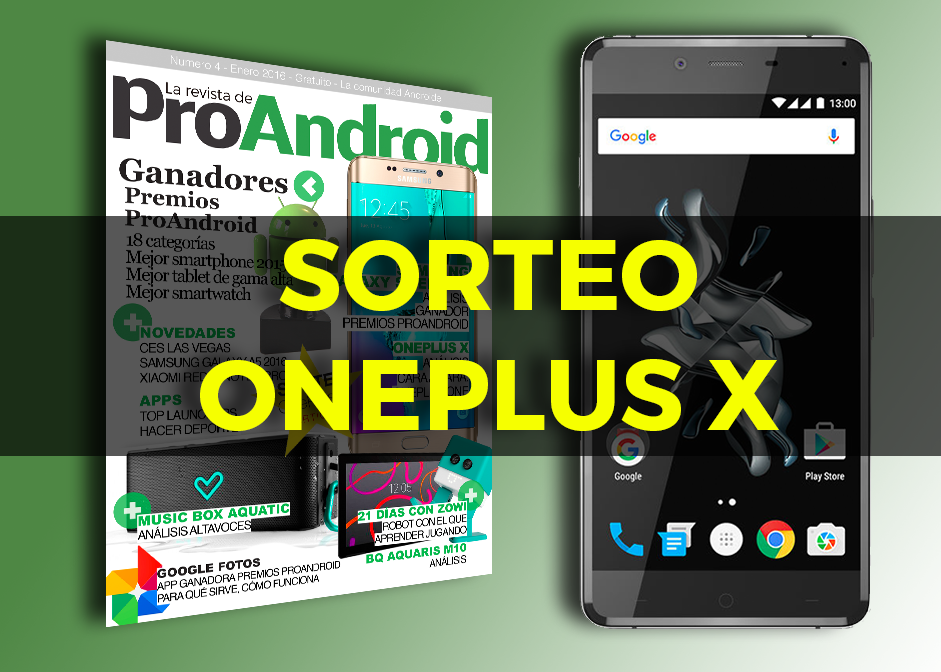ProAndroid's tweet photo. Sorteamos un OnePlus X en La Revista de Pro Android  ¡Descárgatela y participa en el sorteo! https://t.co/luwuj58G8P https://t.co/XWZOWO3oYI