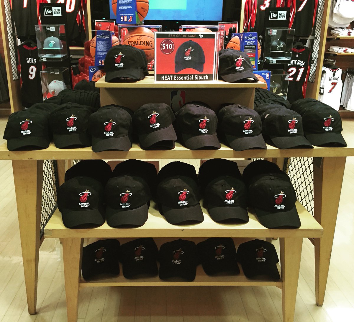 MiamiHEATstore's tweet photo. Not only can you get these cool caps for just $10 inside our @AAarena location but... https://t.co/KvpxitPW3A https://t.co/4TVQ8zwi1t