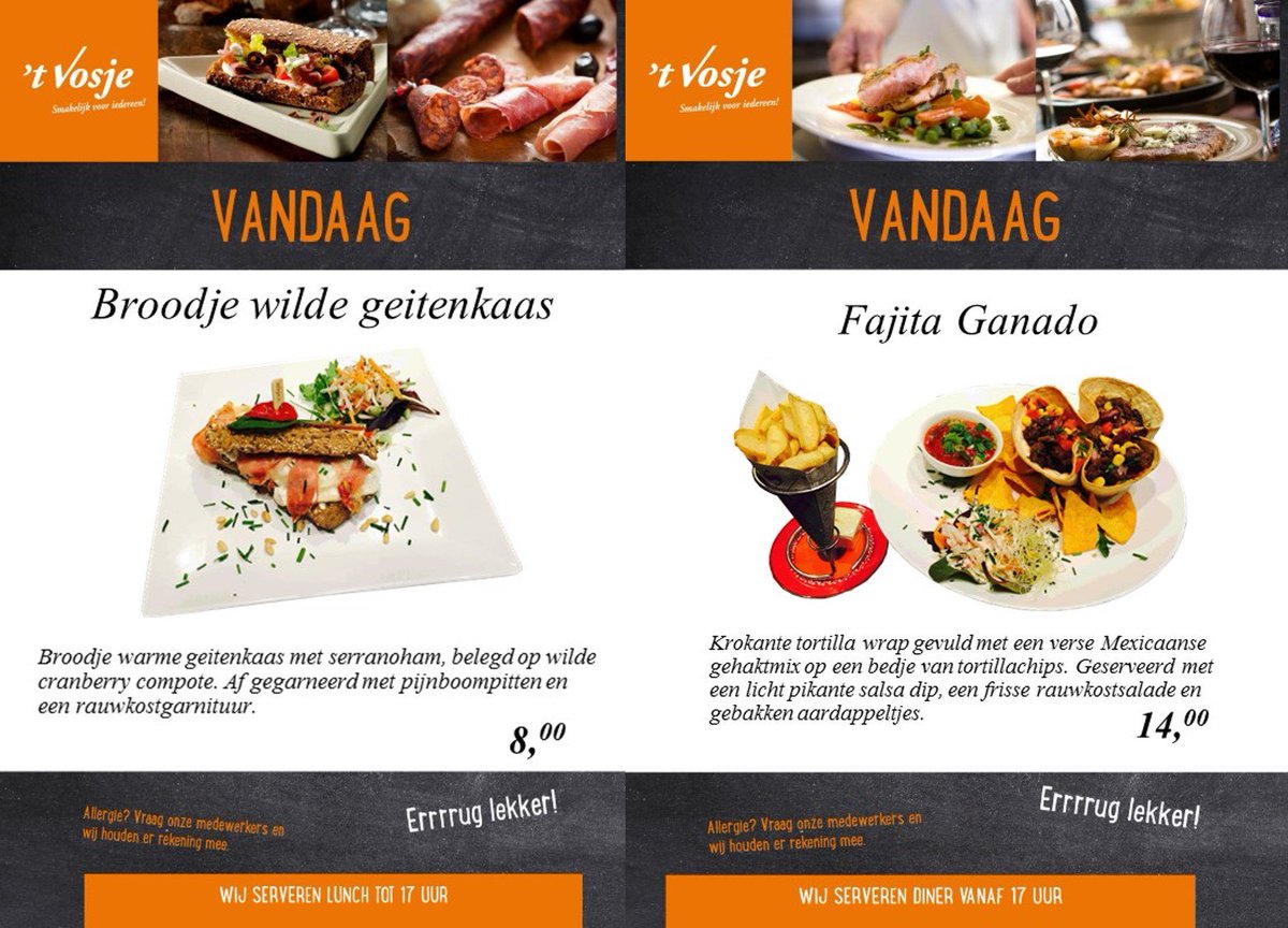 Vandaag nieuw broodje en menu van de week! #Geitenkaas #lunch #diner #Mexicaans #restaurant