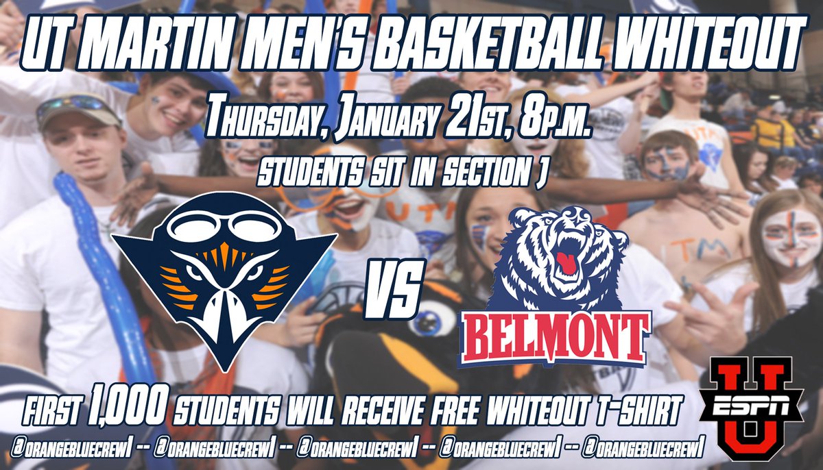 Big game this week against Belmont! It's on ESPNU and we need to get to the Elam and #HawkUp! There's free t-shirts!